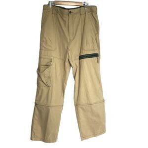 Vintage Bugle Boy Men’s Cargo Conversion Skater Khaki Pants 38 x 32